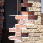 Bricks replaced with stays