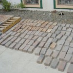 Inventory and cleaning of original brick