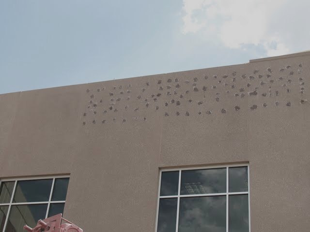 Damage after sign removal